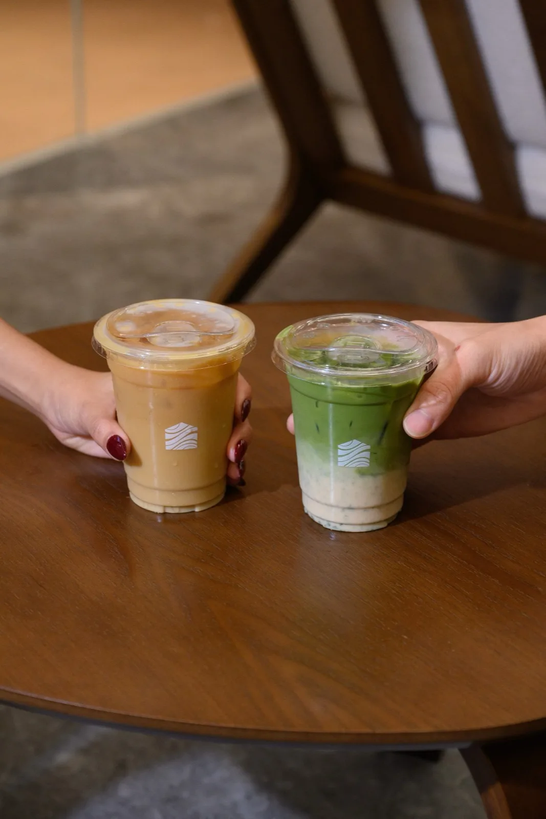 Matcha drinks at the house